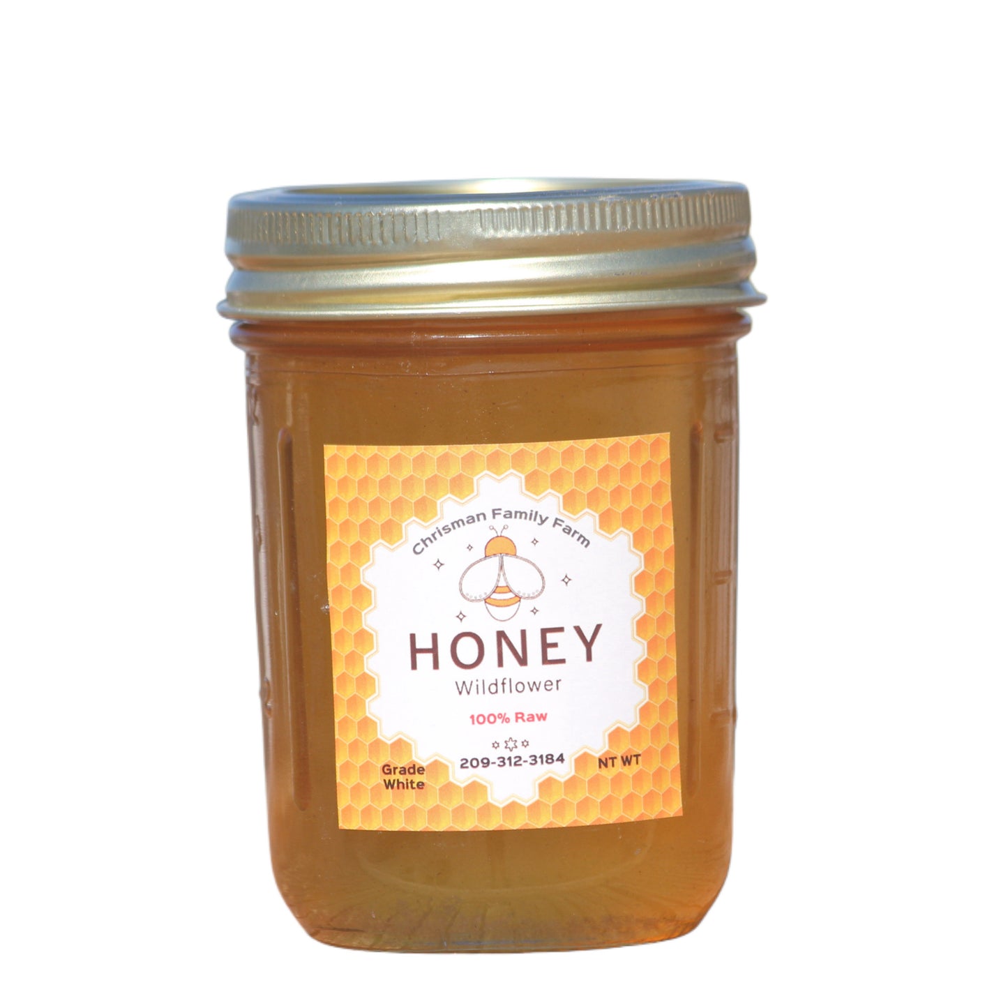 1 lb Raw Unfiltered Honey - From Hive to Bottle